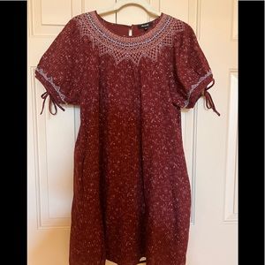 Madewell puff sleeve mini dress